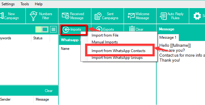 Cómo exportar contactos de WhatsApp usando WhatBot