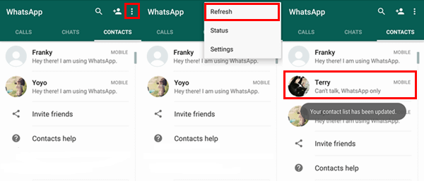 Agregar Contactos Whatsapp Actualizar Contactos