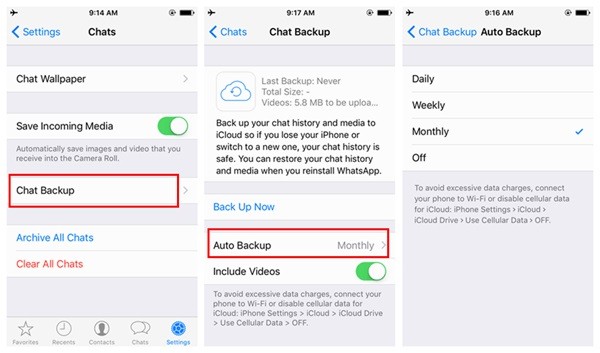 Leer mensajes de iPhone eliminados usando copias de seguridad de aplicaciones de mensajería