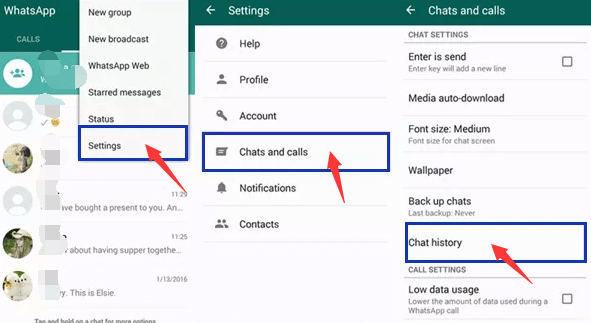 Cómo eliminar el historial de chat de WhatsApp