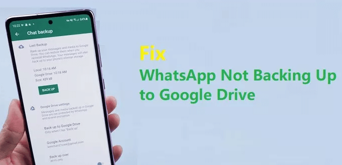 Copia de seguridad de WhatsApp Google Drive no funciona