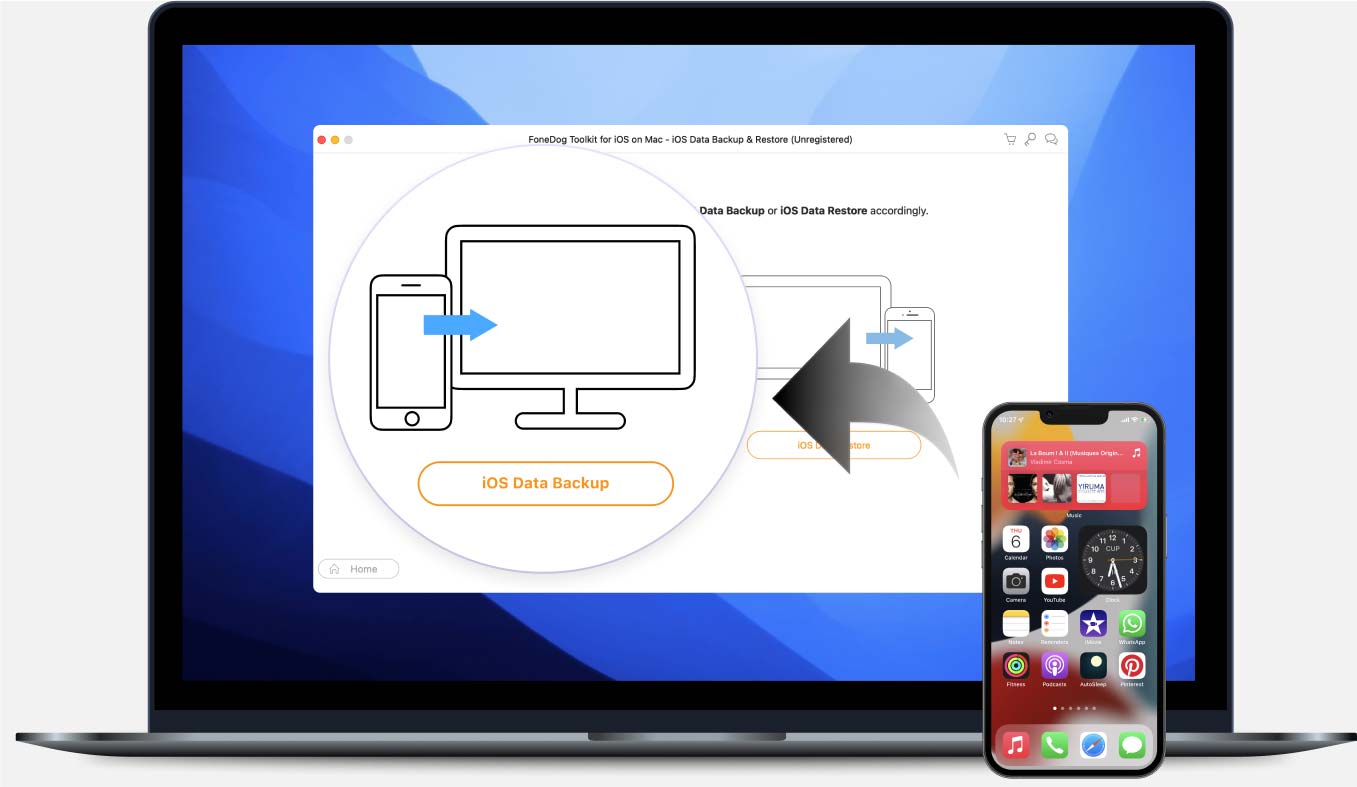 Copia de seguridad y restauración de datos de iOS de FoneDog